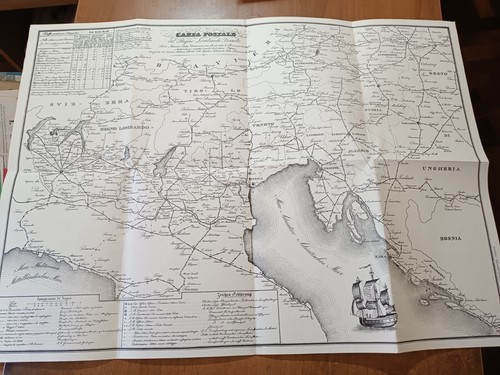 Riproduzione carta postale - carta, del