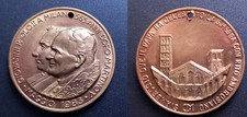 MEDAGLIA GETTONE PROVA CDM 1983 GIOVANNI PAOLO II A MILANO - S. AMBROGIO  #32C