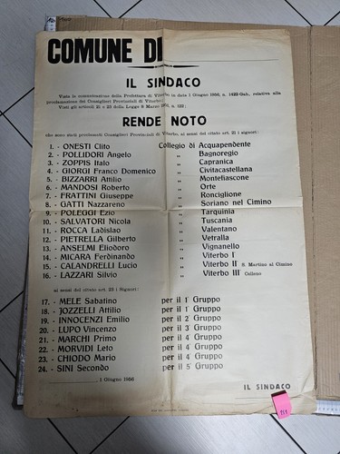 Manifesto viterbo 1956 - manifesto,