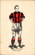 Cartolina Calcio Milan Belloni