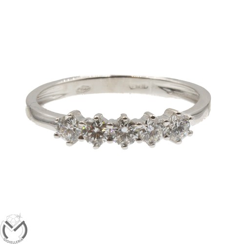 Anello veretta oro - veretta, bianco