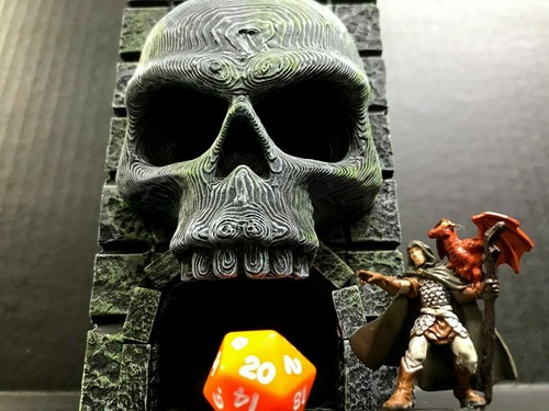 Dice tower mini skull - tower,
