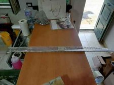 LISTELLO PEDANA ESTERNO SINISTRO SX STRISCIA TIPO LARGO VESPA 160 GS 610112M