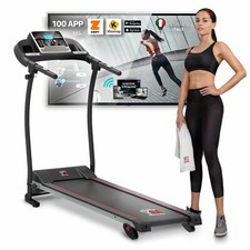 TAPIS ROULANT ELETTRICO PIEGHEVOLE 12 KM/H CARDIO BLUETOOTH APP KINOMAP E ZWIFT