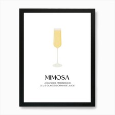 Mimosa Art Print Framed Wall