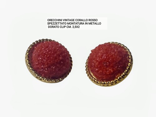Orecchini corallo rosso - corallo,