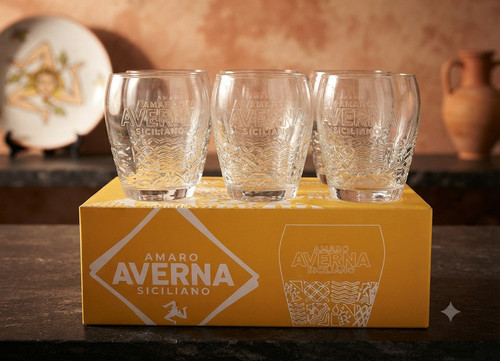 Amaro averna set - , bicchieri