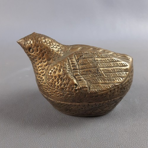 Antica quaglia ottone