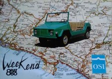 OSI Weekend Fiat 850 depliant brochure originale
