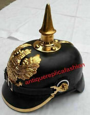 Elmetto Picklehaube Imperiale in Pelle Ufficiale Fr Elmetto WW1 WW2 Prussiano Tedesco 
