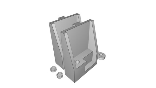 Kit staffa montaggio incasso - kit,