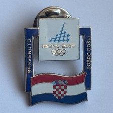 Spilla Olimpiadi Torino 2006 - Croazia Bandiera