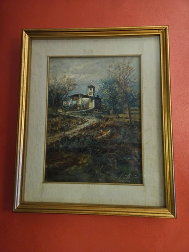Dipinto olio tela pietro - su,