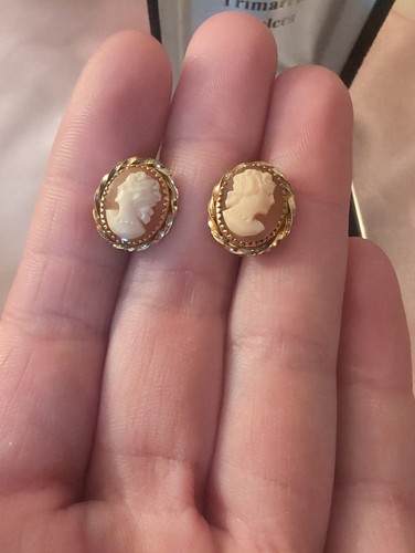 Orecchini vintage oro pieno