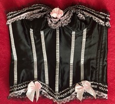 FETISH CORSET SATIN WAIST CINCHER SISSY CROSSDRESSER PLUS SIZE