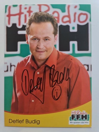 Detlef budig autografo firmato - detlef,