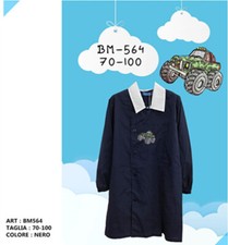 GREMBIULE SCUOLA ELEMENTARE NERO UNIFORME  MASCHIO YES DO KIDS  ART BM564