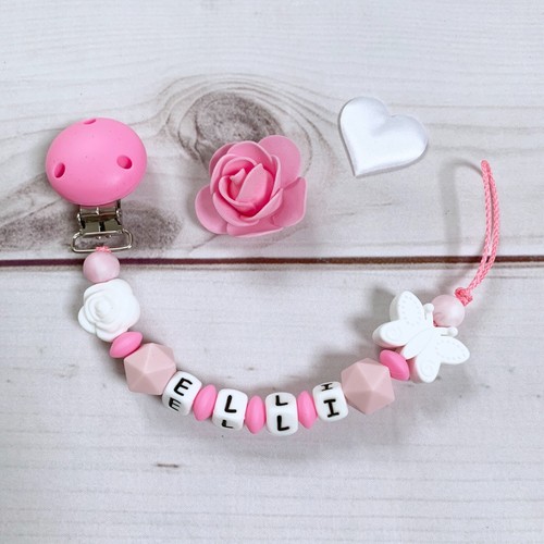 Nuckelkette bow pacifier chain - nuckelkette,