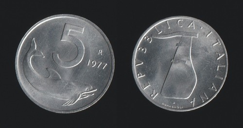 Lire 1977 delfino timone - 5,