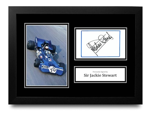 Sir jackie stewart firmato - firmato, a4