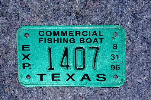 Targa barca pesca - da, texas