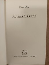Thomas mann altezza reale - -,