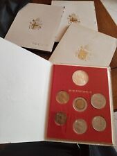 VATICANO ANNO  1982- RARA SERIE DIVISIONALE MONETE CON  1.000 LIRE ARGENTO -FDC