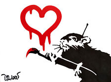 Dr. LOVE Love rat Banksy OBEY Andy Warhol STREET ART POP Pablo Picasso Schifano