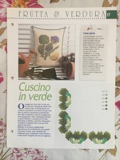 Schema punto croce Ricamo Frutta e verdura Cuscino carciofo carciofi