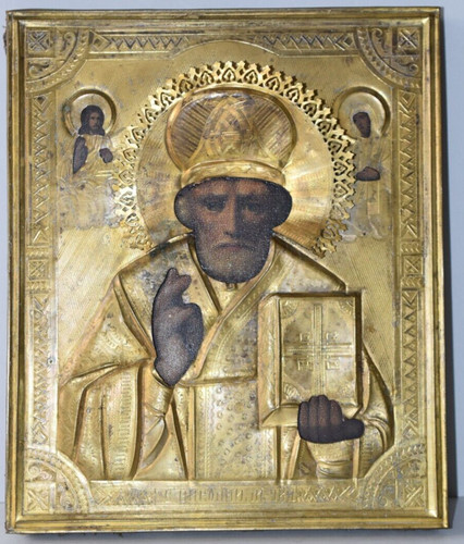 Icona russa san nicola - icona, s.