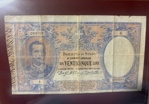 Banconota lire del 1902 - 25,