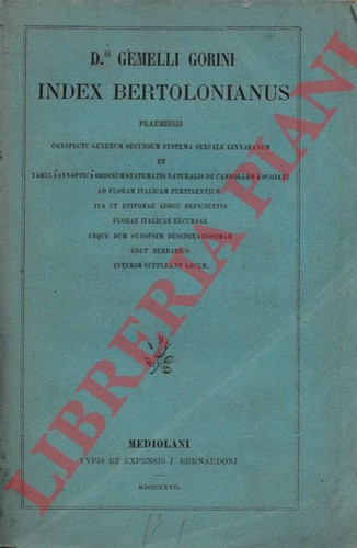 Gorini gemello d is - , d.is