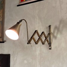 Lampada a pantografo in ottone