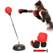 Sacco da boxe da appoggio adulti incl. guanti da boxe punching ball pera da boxe supporto 