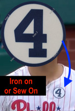 Patch 4 maglia baseball Lou