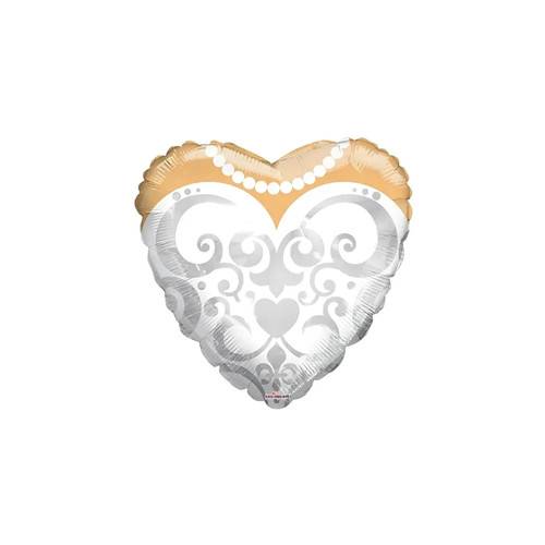 Palloncino abito sposa cuore - palloncino,
