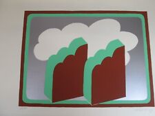 ALFONSO FRASNEDI 69 1969 SERIGRAFIA BOLOGNA NUVOLE NUBI FIRMATA NUMERATA C3