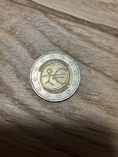 Moneta da 2 euro Repubblica francese con omino stilizzato UEM 1999-2009 RARA