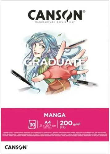 Graduate manga blocco collato - manga,