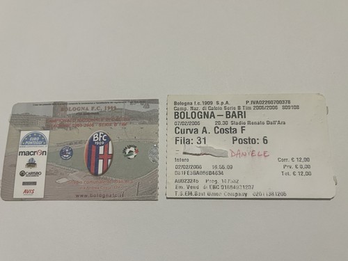 Bologna bari 2005 - bologna-bari, biglietto