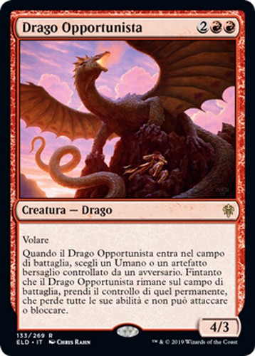 Mtg opportunistic dragon exc - mtg,