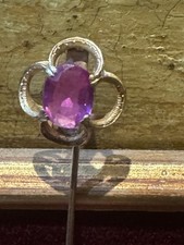 Spilla Oro 18 Kt E Rubino Birmano Da 1 Carato 