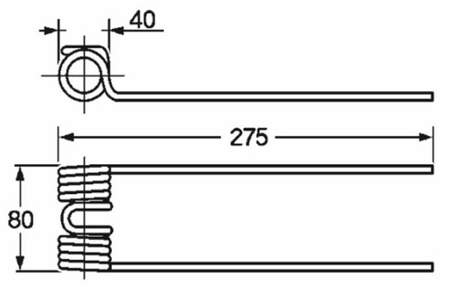 Dente ranghinatore ama - ama, punte