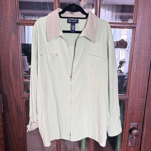 Giacca donna denim - &, verde