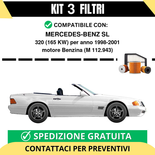 Kit filtri tagliando - 3, per