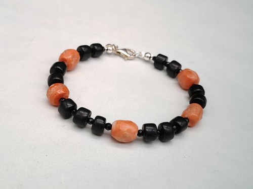 Bracciale uomo corallo - , nero