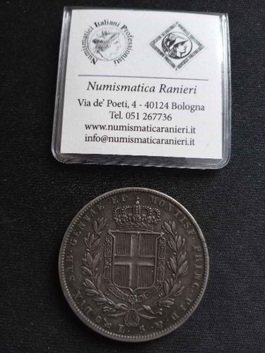 Moneta lire 1836 genova - moneta,