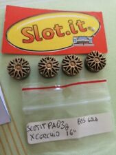 SLOT.IT PA03G BBS GOLD COPRICERCHI PER CERCHIO DA 16 4 PEZZI