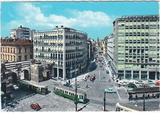 MILANO - PIAZZA CAVOUR E VIA FATEBENEFRATELLI - FILOBUS - AUTO D'EPOCA -98002-