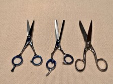 FORBICI DA MANCINO - n.1 Uso Generale 6"- n.2 Parrucchiere da 5,5"e 6.5"